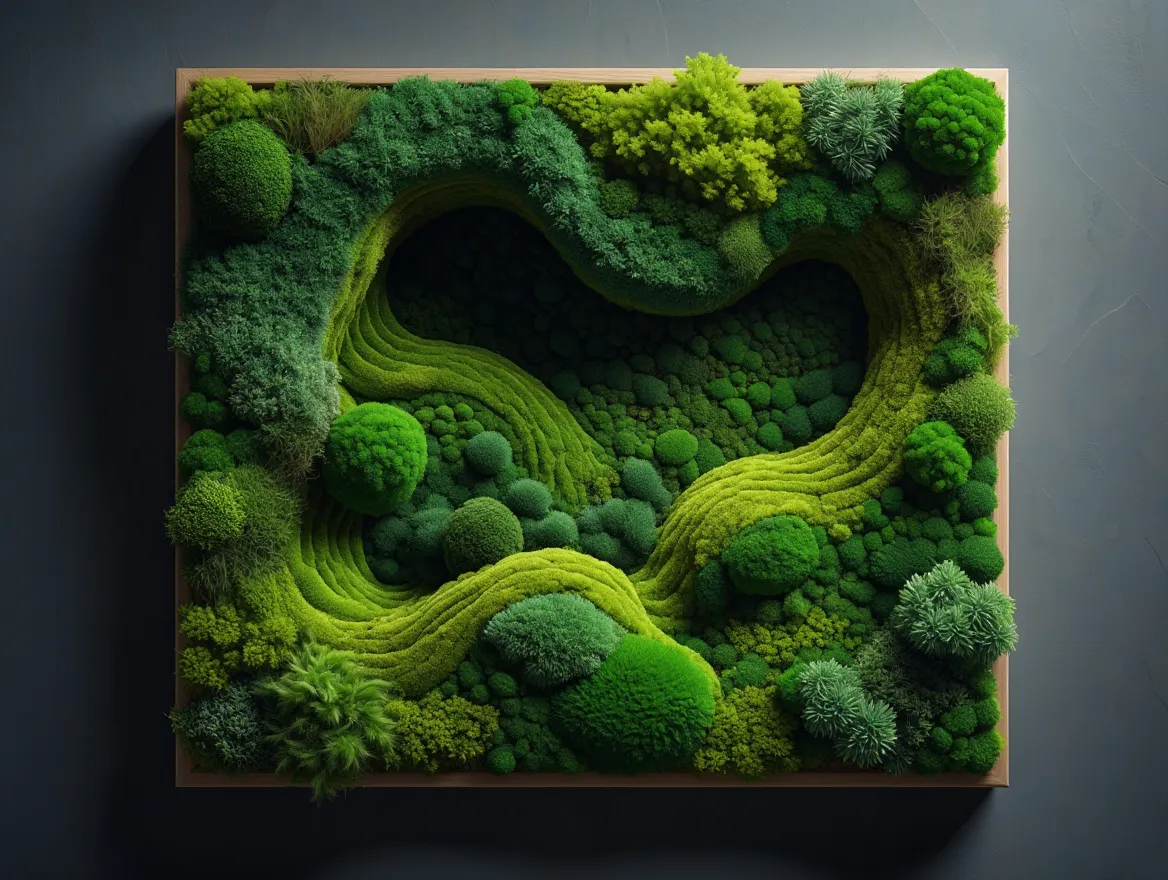 contoured moss art